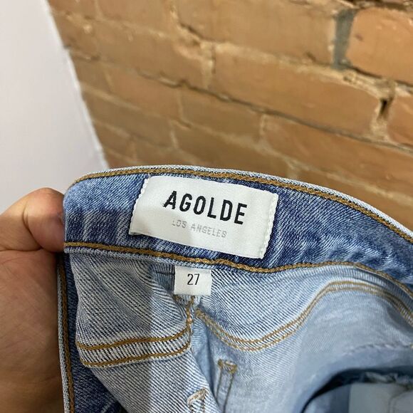 AGOLDE Nico High Rise Slim Fit Jeans in Rooted - Picture 10 of 10